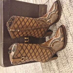 Cuadra Size 9 Brown Leather Cowboy Boots